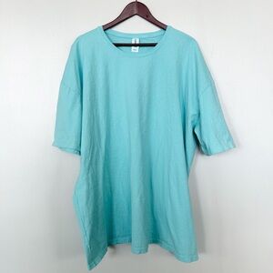 Tultex 1900 Heritage Tee - Oversized Heavyweight 100% Cotton Blank - Teal - 3XL